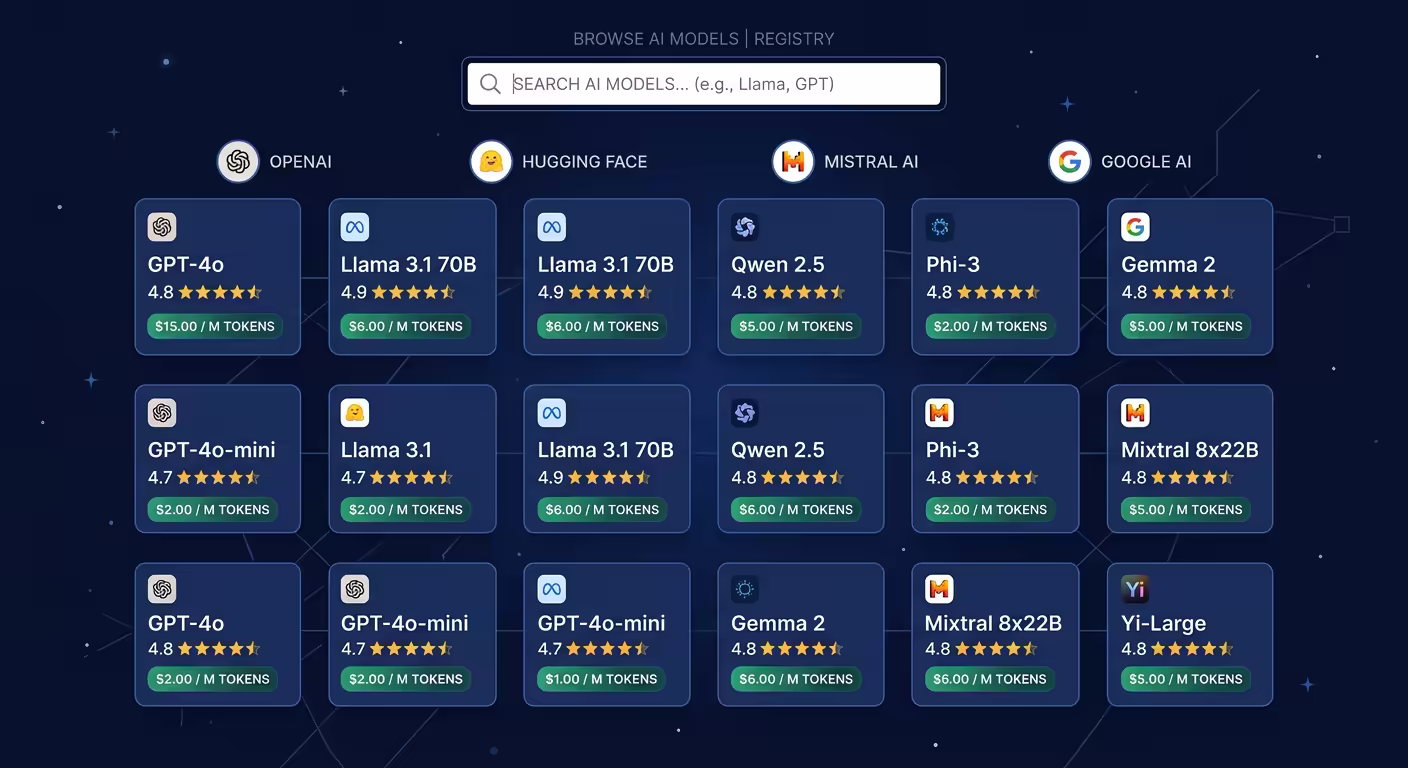 Browse and Manage AI Models Across Providers
