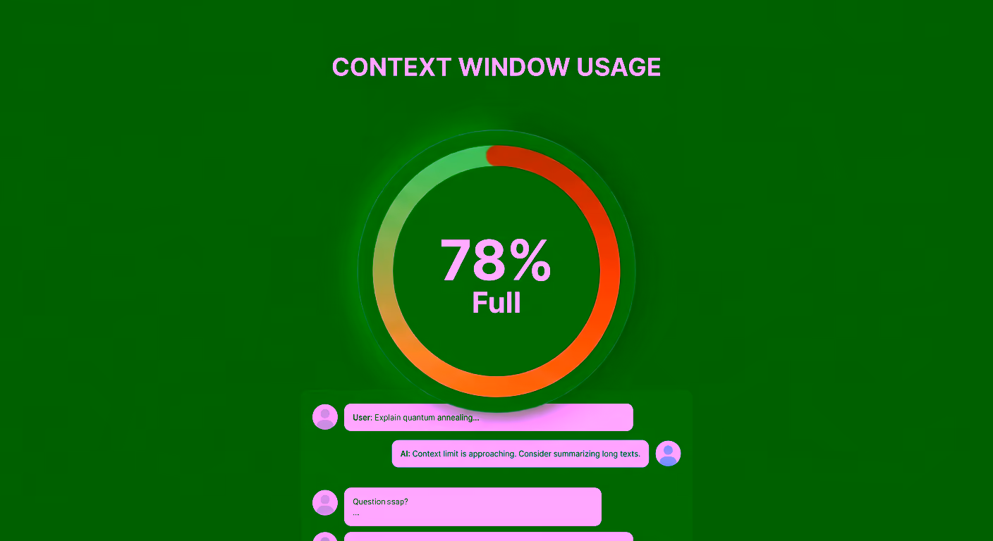 Monitor Token Usage and Context Window in Tarsk