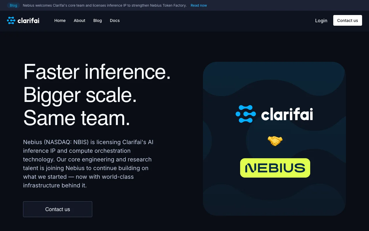 Clarifai website