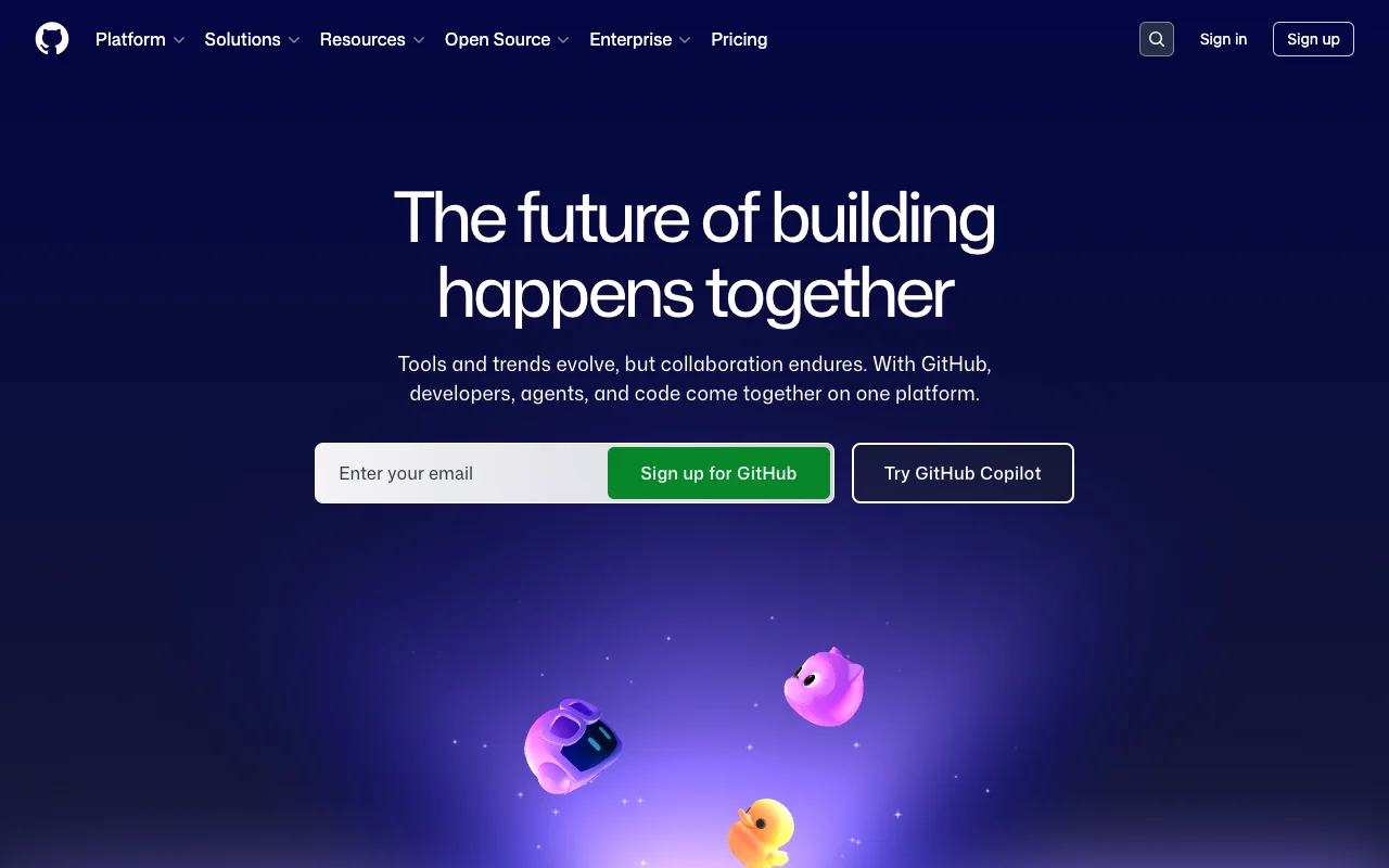 GitHub Copilot website